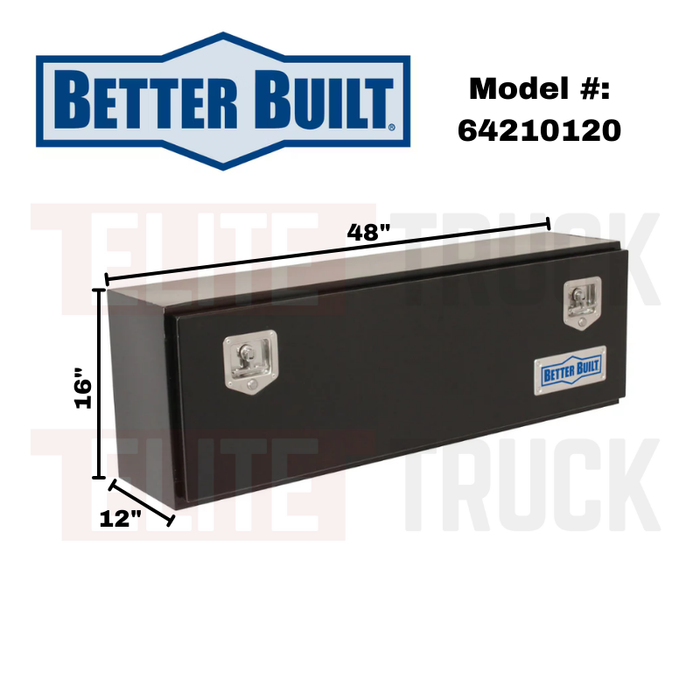 Better Built 48" Gloss Black Steel Crown Series Top Mount Tool Box Model 64210120