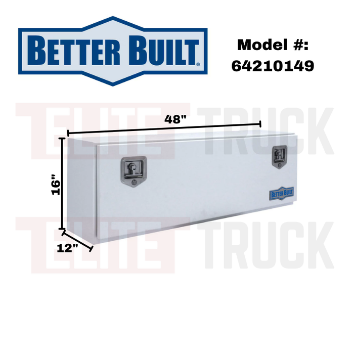 Better Built 48" White Steel Crown Series Top Mount Tool Box Model 64210149