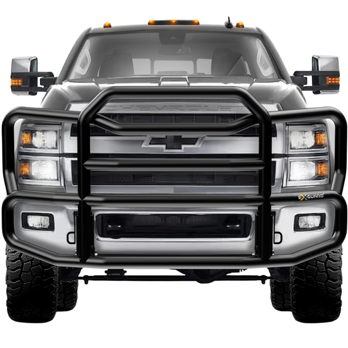 Guard Kit Ex-Guard Kit Extreme-Duty Full-Height Coverage Black Grille Guard Kit ...