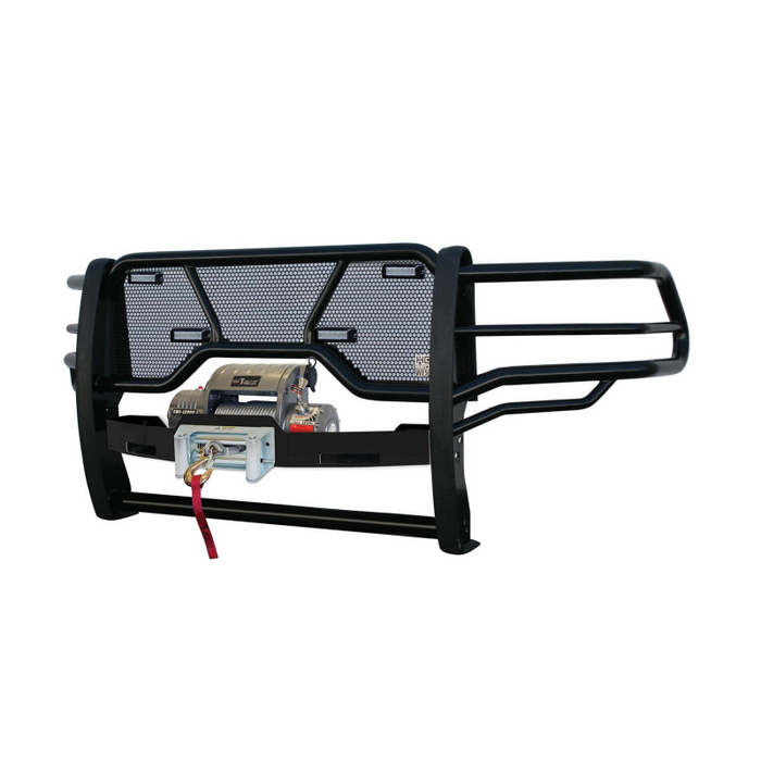 Westin HDX 1-Piece Winch Mount Grille Guard Black Steel Model 57-93555