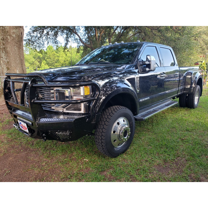 Bodyguard T2 Front Extreme - W/O Sensor Cutouts Factory Fog Cutouts Winch Mount Skid Plate W/ Mesh Grille With Camera Harness Texture Black Powder Coat **Fits 450/550 Fender Trim** Model EEF17DNWTMH