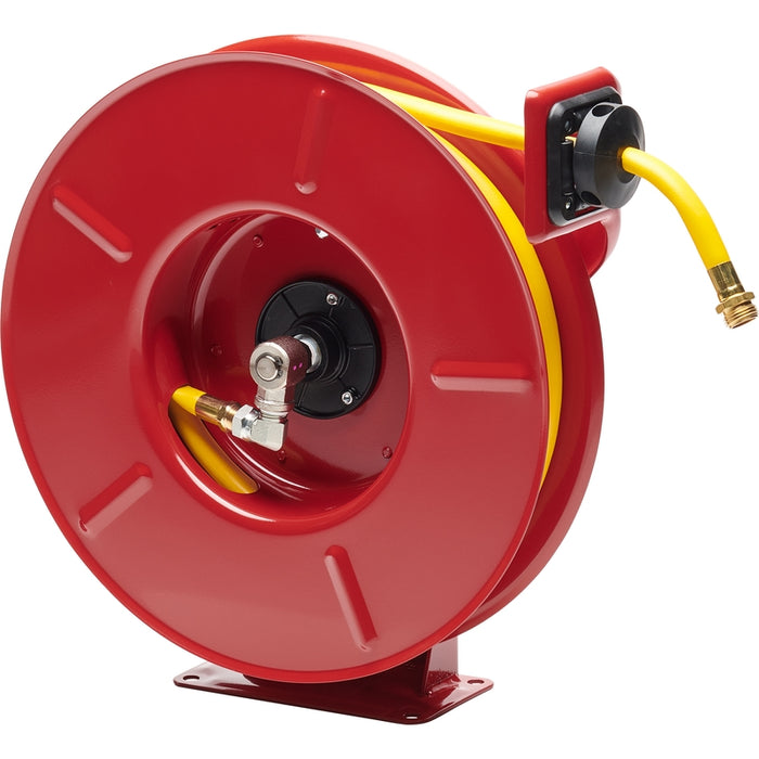 ReelCraft Series 7000 1/2 in. x 50 ft. Premium Duty Spring Retractable Garden Hose Reel - 150 PSI Air/Water Model 7850OLPSW57