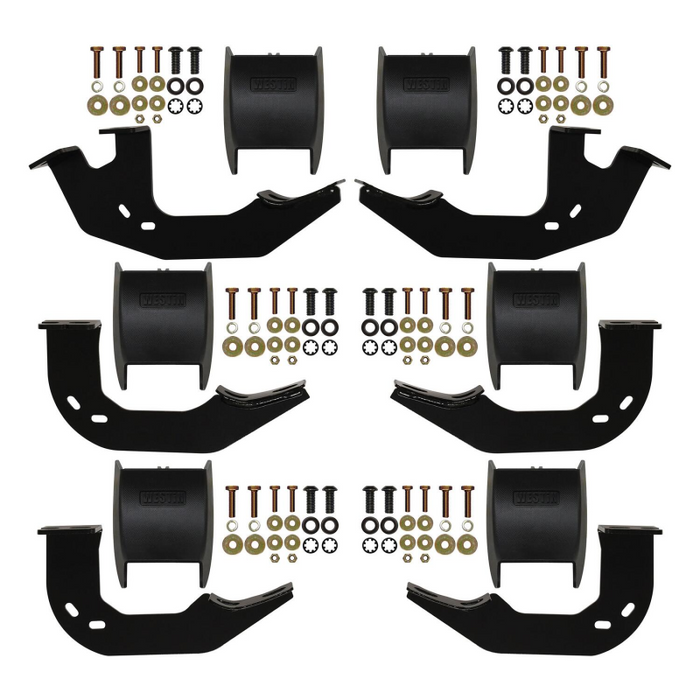 Westin PRO TRAXX 5 Oval Step Nerf Bars Polished Stainless Steel For Double Cab Model 21-52770