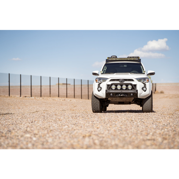 Rago Fabrication 2014-2024 Toyota 4Runner Center Mount Winch Front Bumper with Top Hoop Model F6604030801NA
