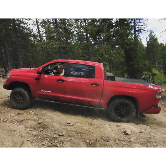 Truck Covers USA American Work Cover JR. Junior Size Toolbox and Hard Retractable Roll-up Combination Model CRJR405