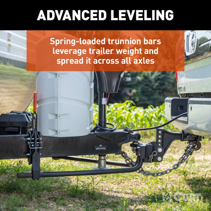 CURT TruTrack 2P Trailer-Mounted Weight Distribution Hitch, 8-10K Model 17510