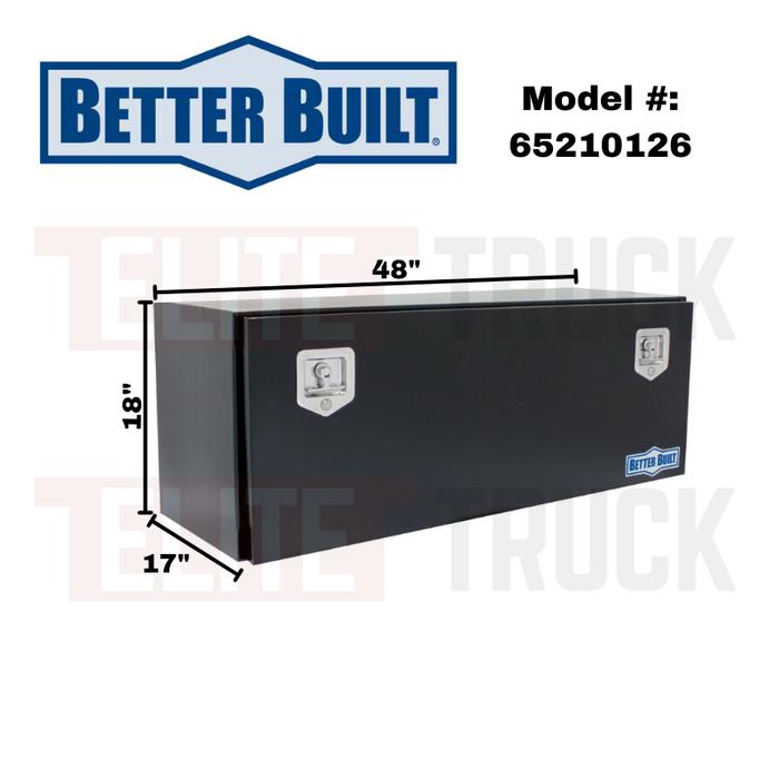 Better Built 48" Gloss Black Steel Crown Series Under Body Tool Box Model 65210126