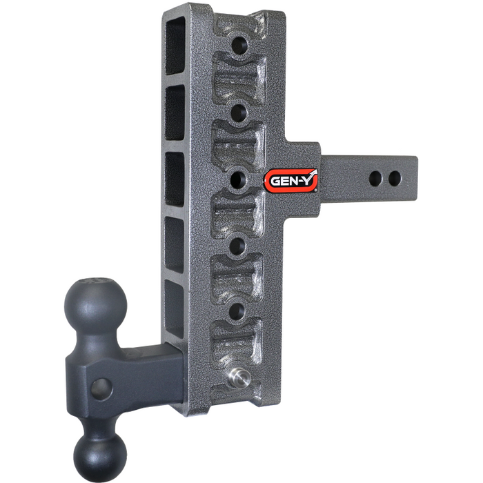 GEN-Y MEGA-DUTY 2" Offset Shank 5" Rise,7.5" Drop 1.5K TW 10K Hitch & GH-031 Dual-Ball Model GH-416