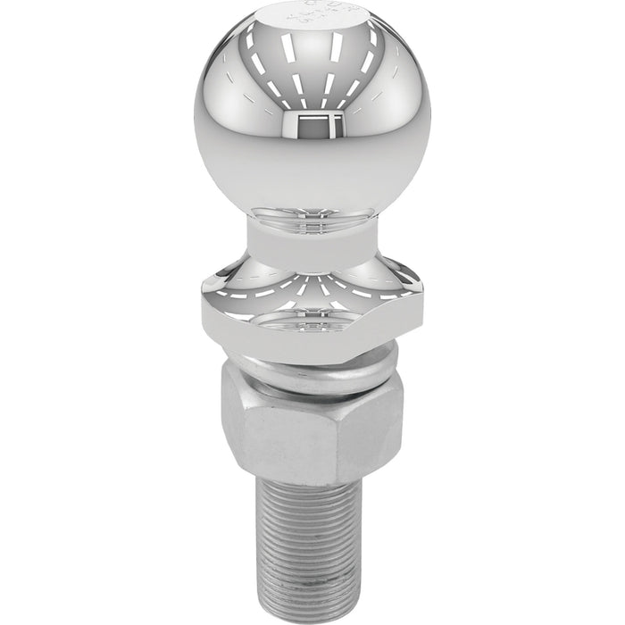 CURT Chrome Trailer Hitch Ball, 6,000 lbs, 2-Inch Diameter, 1 x 3-Inch Shank Model 40074