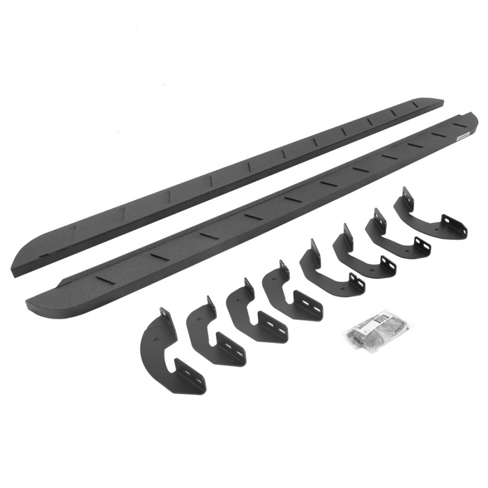 Go Rhino RB10 Slim Line Running Boards with Mounting Brackets Kit - Crew Max Model 63441687ST