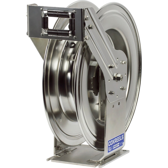 Coxreels T-SS Series Stainless Steel Spring Driven Hose Reel 3/4 in. x 50 ft. - No Hose Model TSHL-N-550-SS