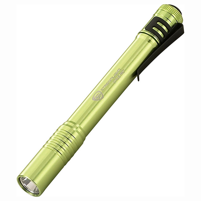 Streamlight Stylus Pro Penlight - Lime Green - Clam - White LED SLI66129