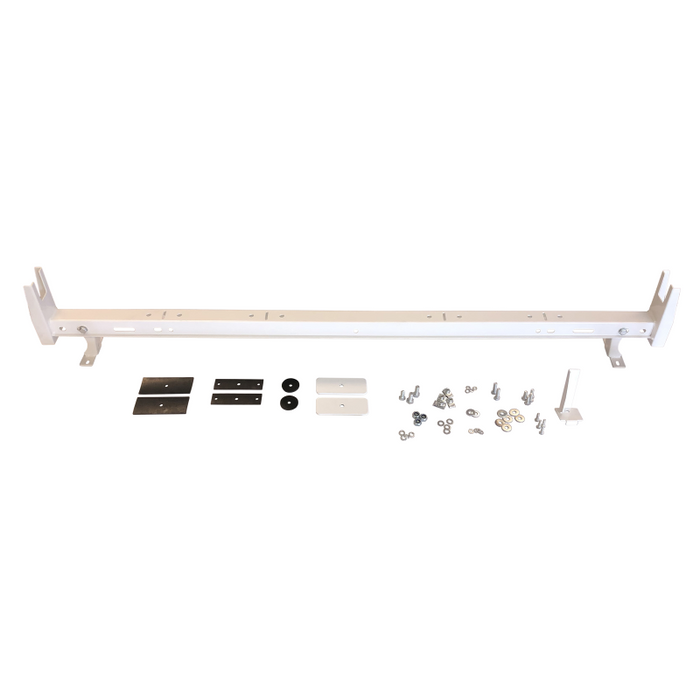 TrailFX Universal Van Rack Extension W/O Gutters Powder Coated White Steel Model FCLR007W