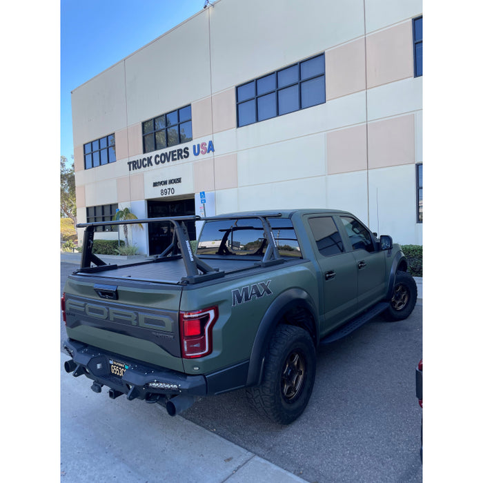 Truck Covers USA American Rack System HD With Yakima Landing Pads ; Skyline Towers ; SKS Lock Cores ; 60in HD Bars Model AX-533