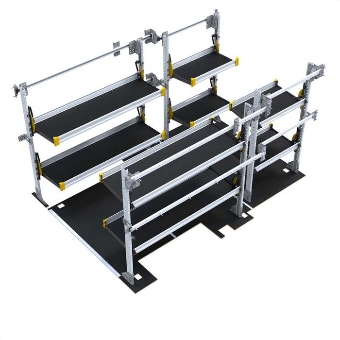 Ranger Design Delivery Van Shelving Package for Chevrolet BrightDrop 400 - Includes E-Floor & Mounting Tracks Model BZS-19
