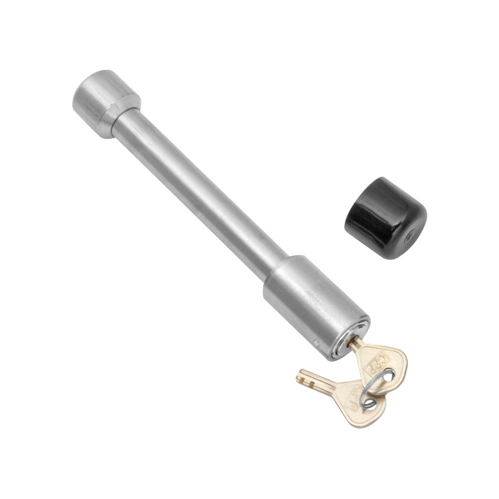 Draw-Tite Trailer Hitch Lock - 2-1/2 in. Square Receiver, 5/8 in. Pin Diameter, Dogbone Style, Stainless Steel Model 580412