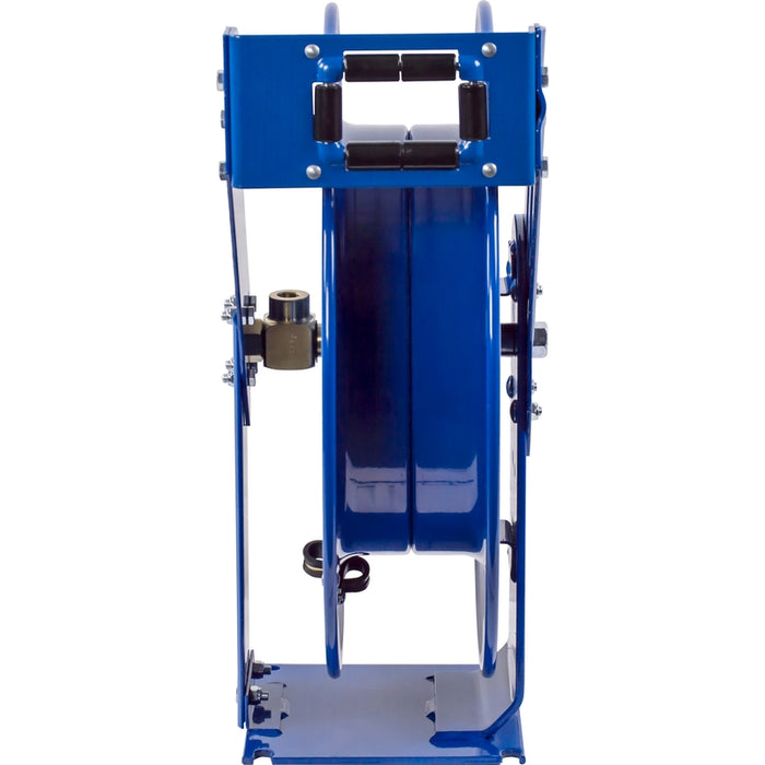 Coxreels T Series Spring Driven Hose Reel 3/8 in. x 75 ft. - No Hose 3000 PSI Dual Pedestal Triple Axles Model TMPL-N-375