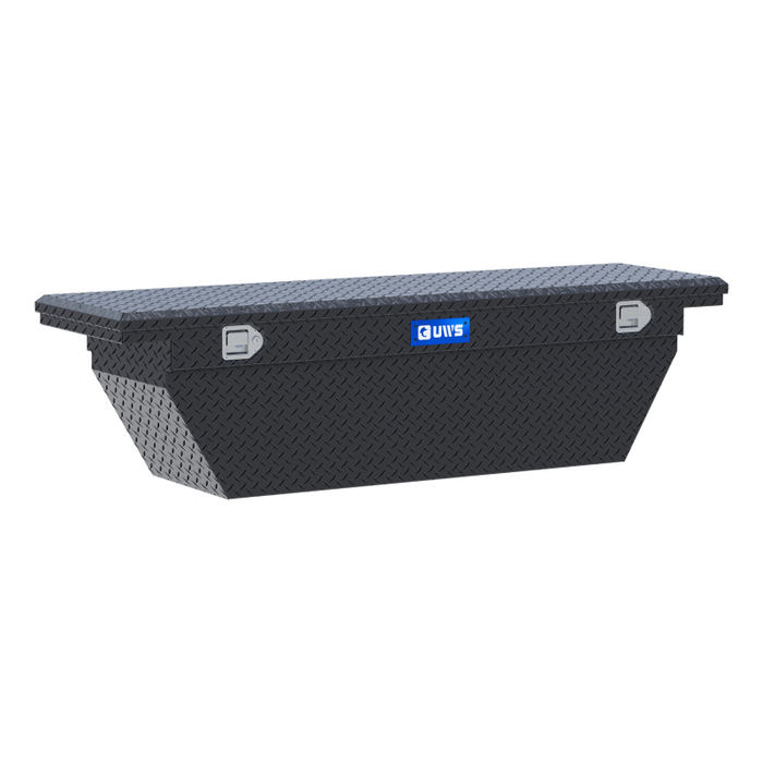UWS 69" Deep Angled Truck Tool  Box - Low Profile Model TBSD-69-A-LP-MB