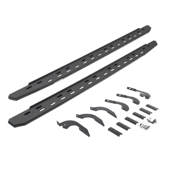 Go Rhino RB30 Slim Line Running Boards with Mounting Bracket Kit Double Cab Only Model 69643280ST