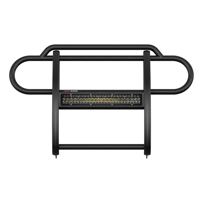 ARIES Pro Series Black Steel Grille Guard with Light Bar, Fits Select Jeep JL, Gladiator Model 2170032