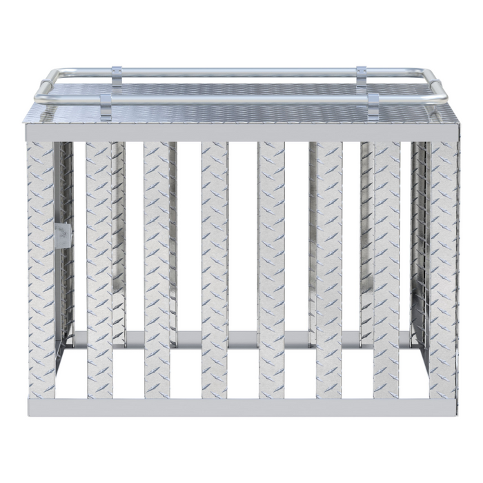UWS Bright Aluminum 36" x 36" Single-Door Dog Box Model DB-3636