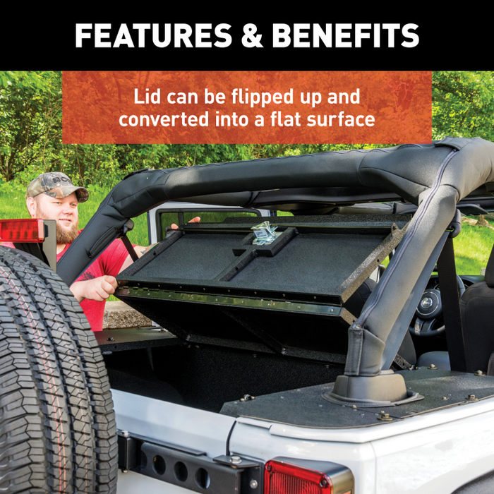 ARIES Jeep JK Unlimited Security Cargo Lid Center Section Model ALC25000-00