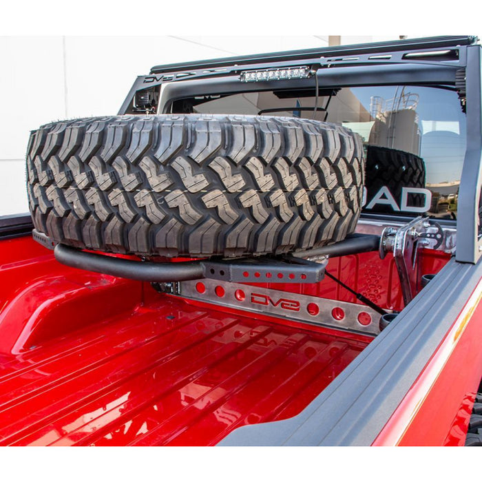 DV8 Offroad 2020-2025 Jeep Gladiator JT Adjustable Tire Carrier Model TCGL-01