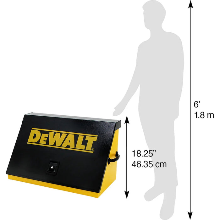 Montezuma 30 x 15 In. Steel Triangle® Toolbox Yellow/Black Top Mount Toolbox DXTB30BY