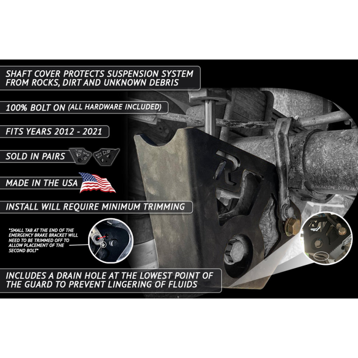 Rago Fabrication 2nd Gen Chevy Colorado Shock Guard Model R1219CHCOLSG-ASM