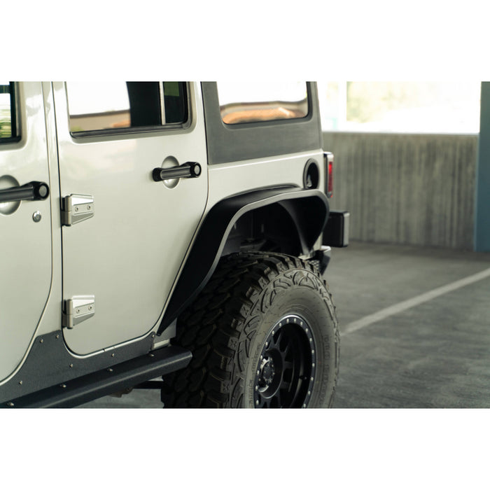 DV8 Offroad 2007-2018 Jeep Wrangler JK JKU Slim Fender Flares Model FDJK-07