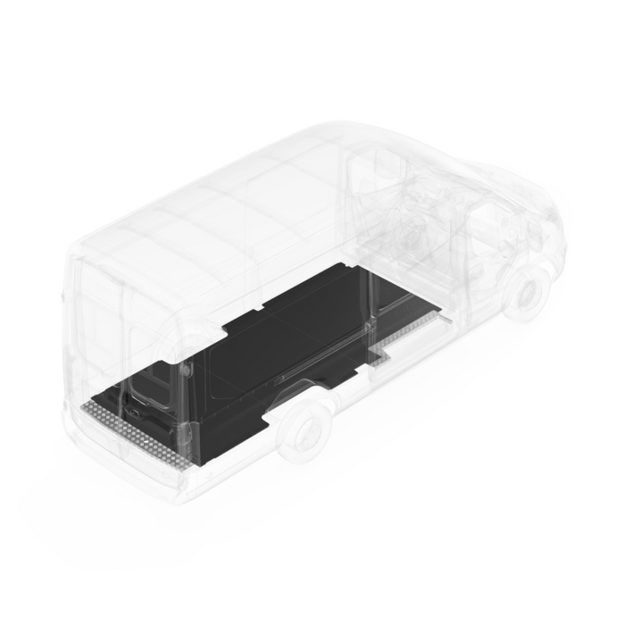 LEGEND EVOLVE Flooring With Sills Rear AC Ford Transit 148" Extended Wheelbase Cargo Van 3 Pc - Single Side Door Model 751-123-6441.A