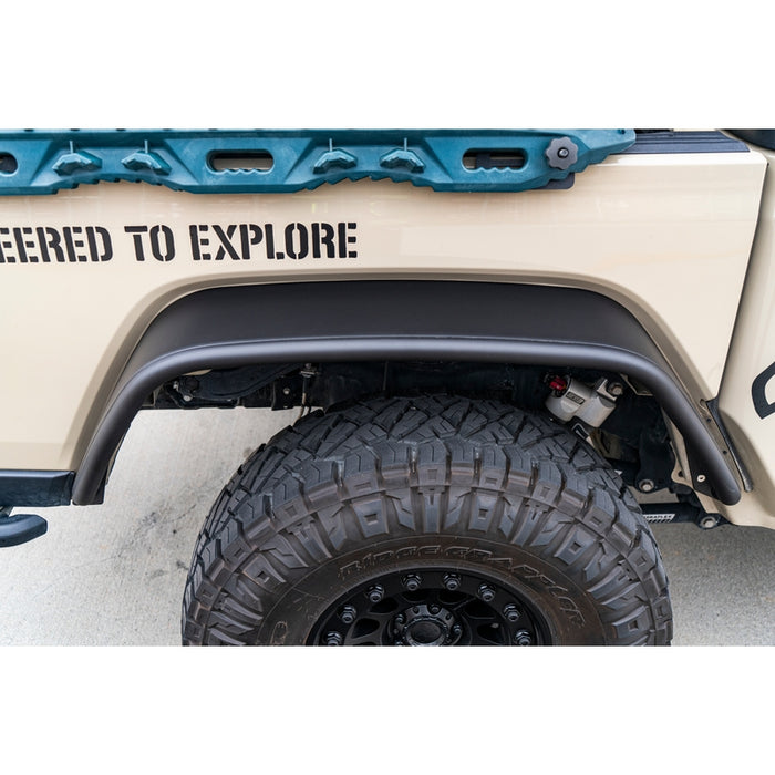 Smittybilt XRC Rear Tube Fender Pair - Textured Black (20+ JT) Model 77854