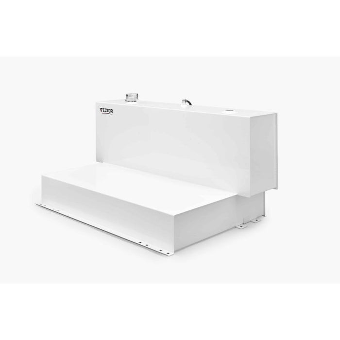 Vector 92 Gallon LT-Shaped Transfer Tank White Steel Model 6965-WHT