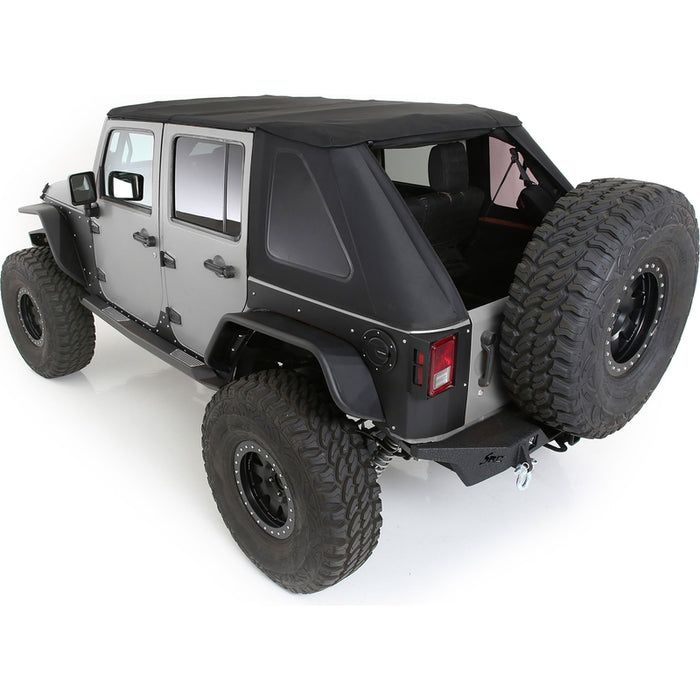 Smittybilt Bowless Combo Top Kit w/ Tinted Windows - Black Diamond (07-18 JKU) Model 9083135K