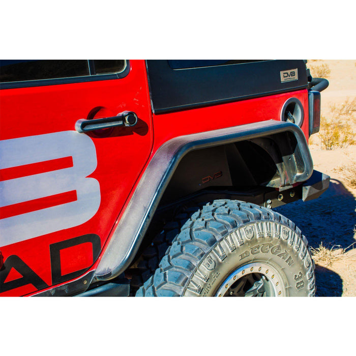 DV8 Offroad 2007-2018 Jeep Wrangler JK JKU Wide Fender Flares Front and Rear Model FENDB-02