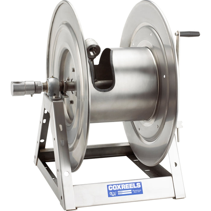 Coxreels 1175-SS Series Stainless Steel Hand Crank Hose Reel 1 in. x 100 ft. 3000 PSI - No Hose Model 1175-6-100-SP