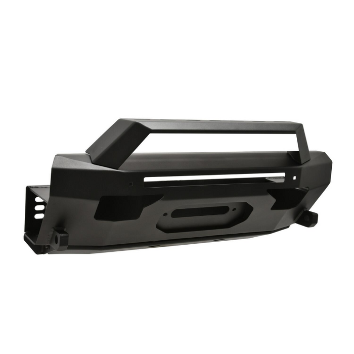 Westin Pro-Series Winch Mount Front Bumper With Angular Bull Bar Textured Black Model 58-411155ABK