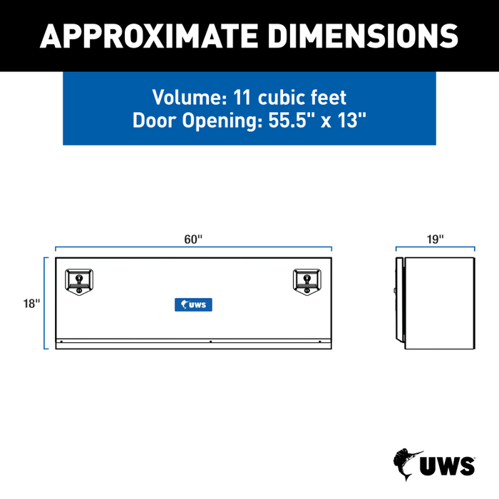 UWS 60" Single-Door Underbody Tool Box Model TBUB-60