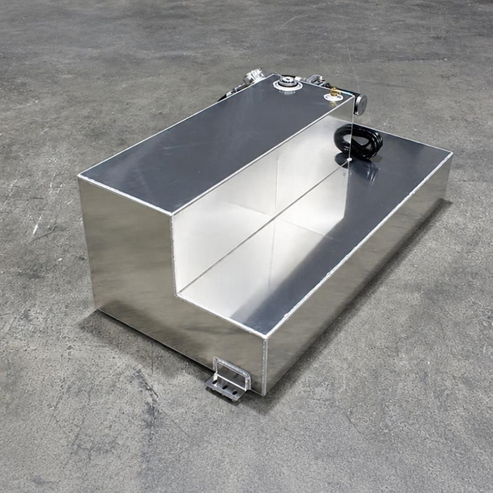 Boyd Welding 50 Gallon Roll Top Step Fuel Transfer Tank System Aluminum With 15 GPM Pump - 13007-DP