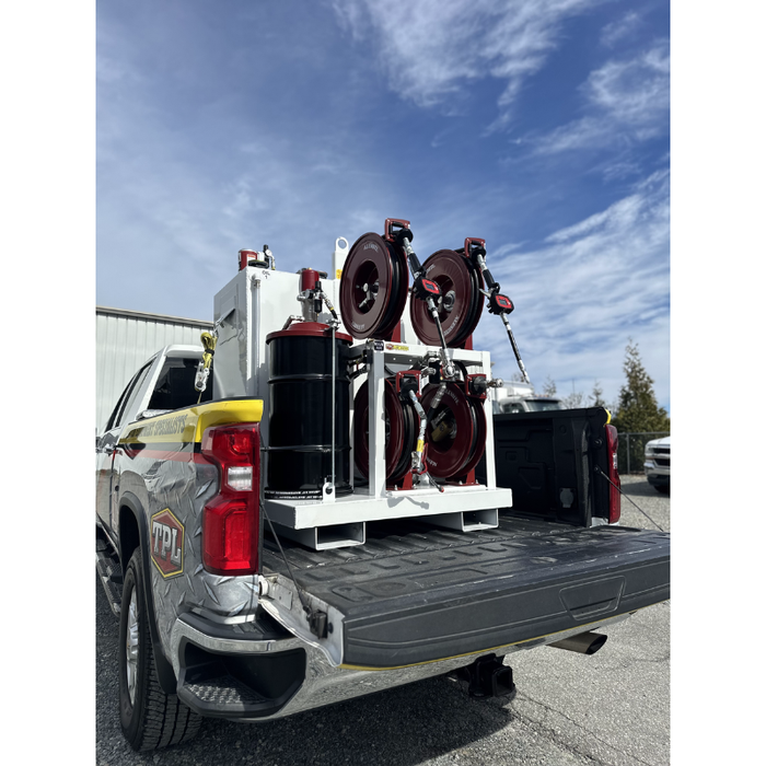 Taylor Pump & Lift 42"W x 48"D x 60"H Dual 50-Gal New Oil With 60-Gal Used Oil, & 120lb Grease Lube Skid Model TPL 236-984