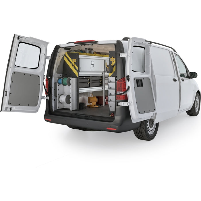 Ranger Design Electrician Van Shelving Package for Mercedes Metris All Wheelbase - Single Sliding Doors Model MML-11