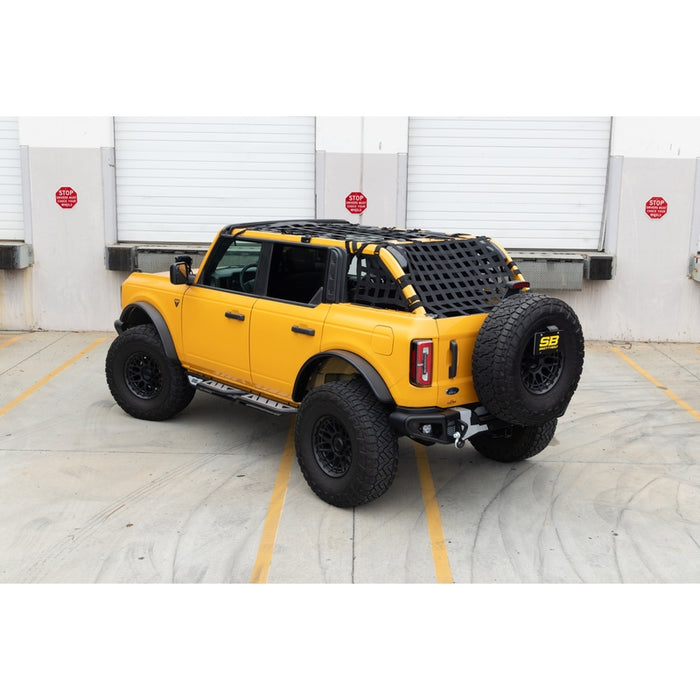 Smittybilt C-RES2 HD Cargo Restraint System - 2" Black Diamond Web (21+ Bronco 4DR) Model 591135