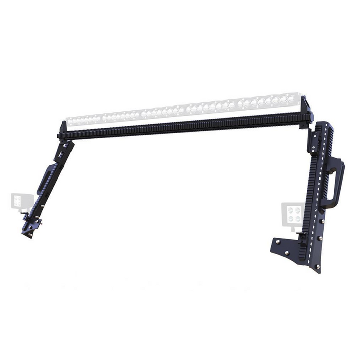 DV8 Offroad 2018-2025 Jeep Gladiator JT Wrangler JL JLU Roof Rail Mounted System Model D-JL-190053-RF