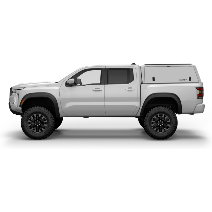SmartCap OEM White Truck Bed Cap EDGE Defender Series w/ Vertical Locks Model ED0930-WN