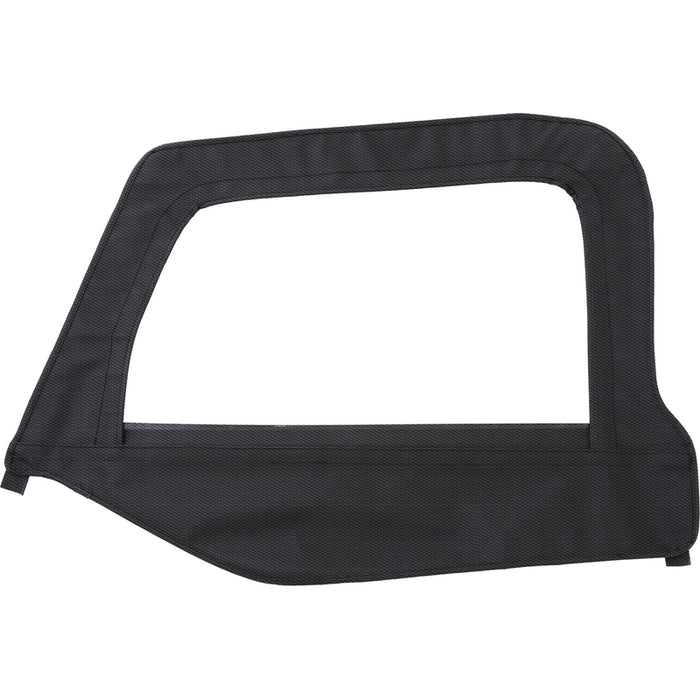 Smittybilt Soft Top Driver Side Door Skin w/ Frame -  Black Diamond (97-06 TJ) Model 79435