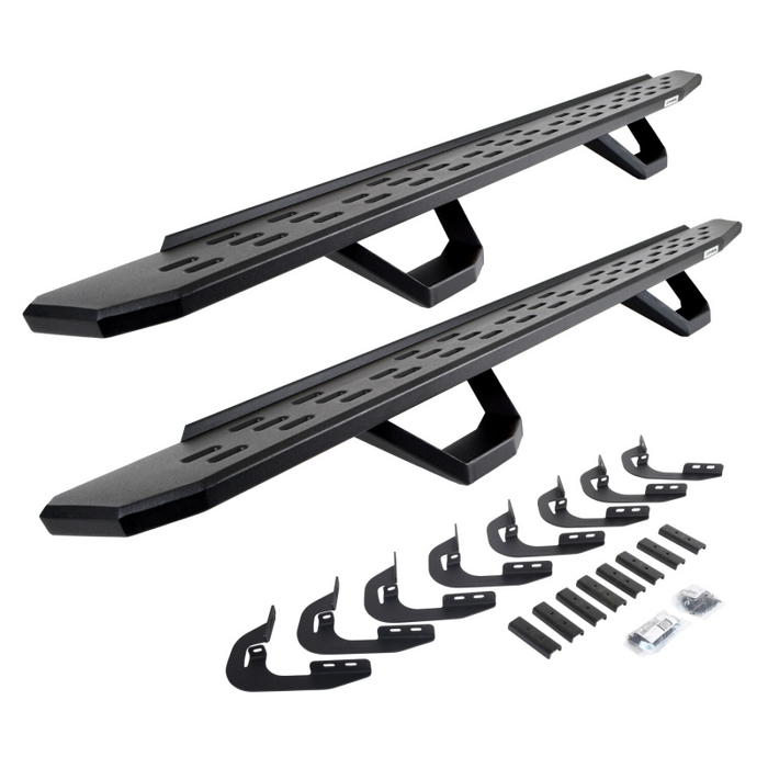 Go Rhino RB30 Running Boards with Mounting Brackets With 2 Pairs Drop Steps Kit Model 6960478720PC