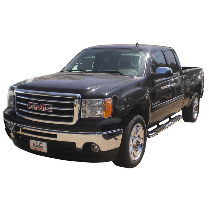 Westin PRO TRAXX 5 Oval Step Nerf Bars Polished Stainless Steel For Double Cab Model 21-53710