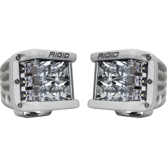 Rigid Industries D-SS PRO Side Shooter, Spot Optic, Surface Mount, White Housing, Pair Model 862213