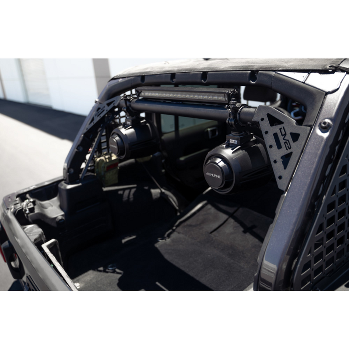 DV8 Offroad 2018-2025 Jeep Wrangler JL JLU Rear Speaker and Light Bar Mount Model SBJL-01