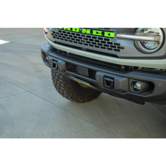 DV8 Offroad 2021-2026 Ford Bronco Capable Bumper Slanted Front License Plate Mount Model LPBR-05